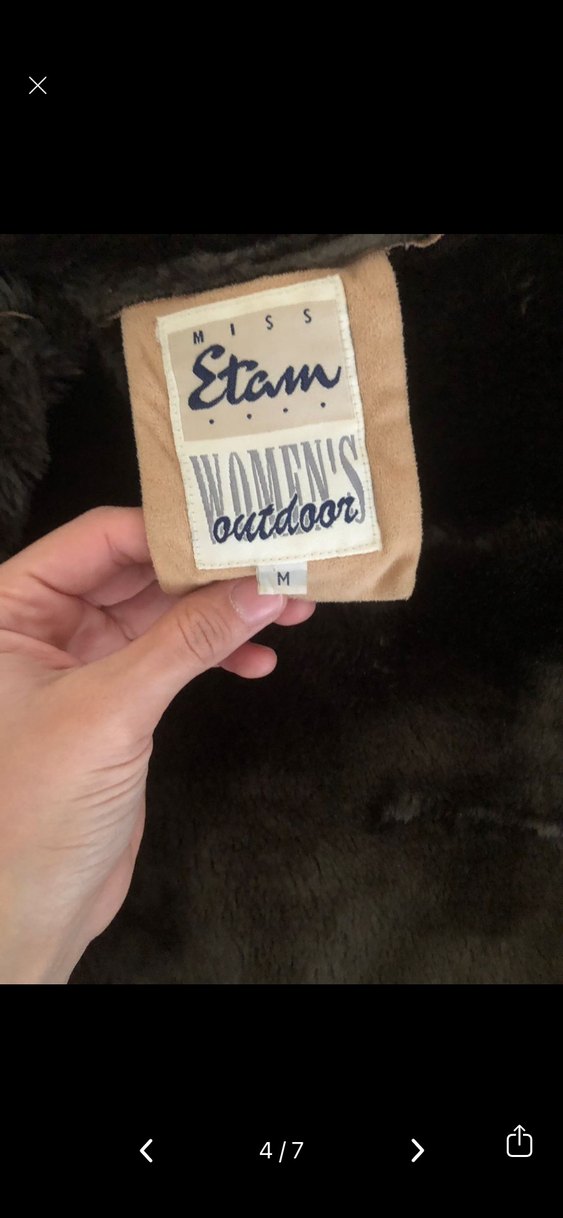 Kürk Detaylı Süet Kadın Kaban - Görsel 4