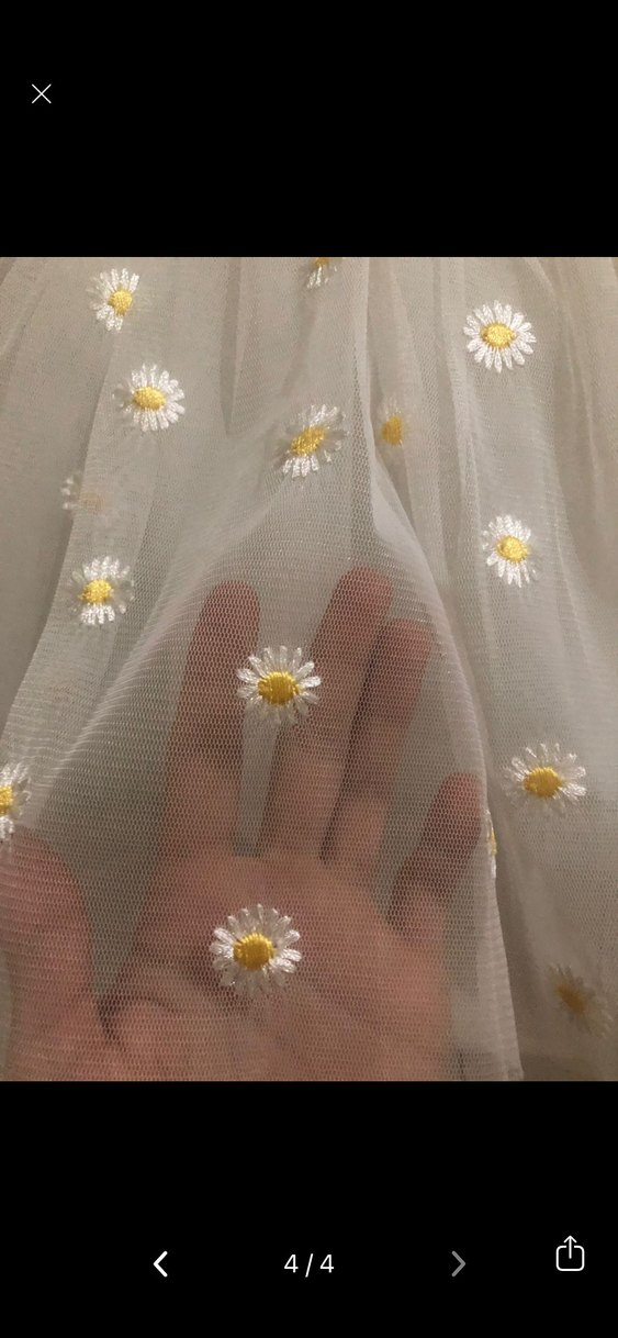 Kız Çocuk Beyaz Nakışlı Dantelli Elbise - Görsel 4