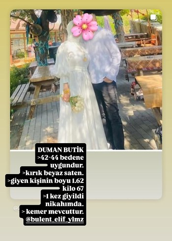 Uzun Kollu Bohem A Kesim Nikah Elbisesi