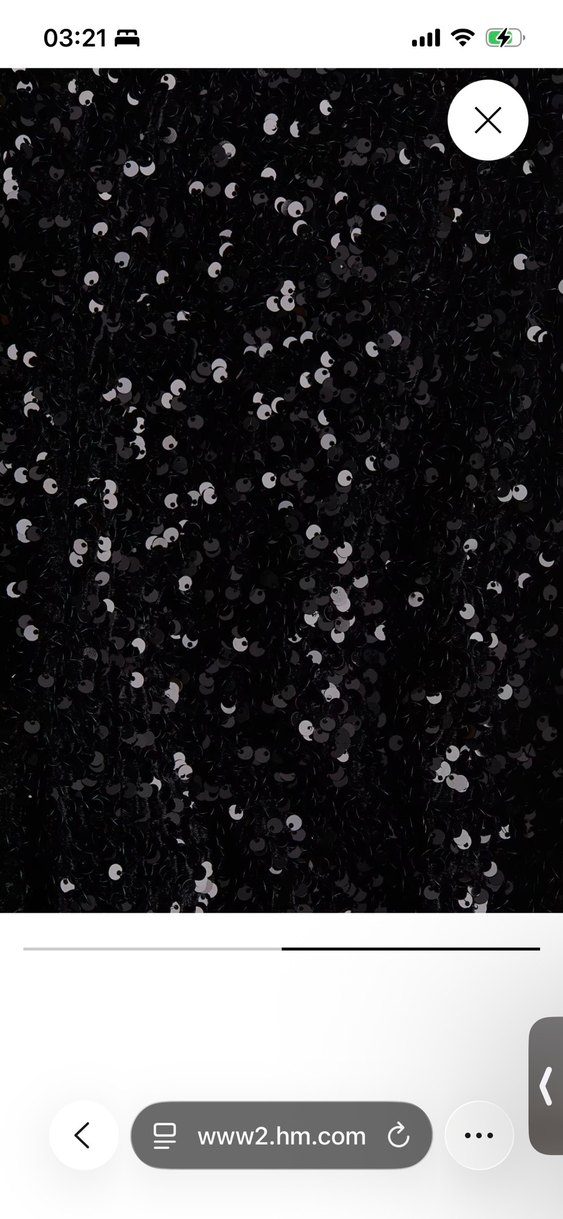 H&m Siyah Pullu İspanyol Paça Kadın Pantolon - Görsel 2