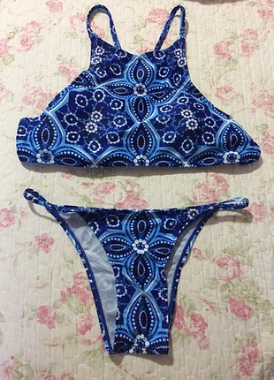 38 Beden etnik desenli bikini