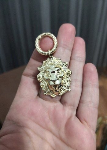  Beden Aslan kafası detaylı küpe