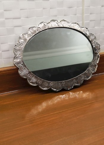 Orjinal gümüş ayna (antika, vintage) - Görsel 4