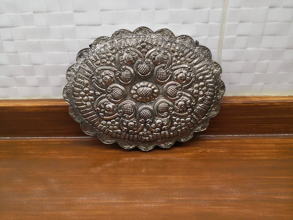 Orjinal gümüş ayna (antika, vintage) - Görsel 2