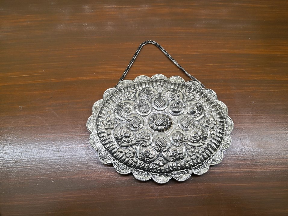 Orjinal gümüş ayna (antika, vintage) - Görsel 3