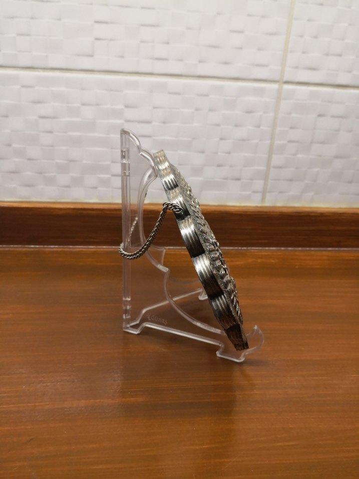 Orjinal gümüş ayna (antika, vintage) - Görsel 5