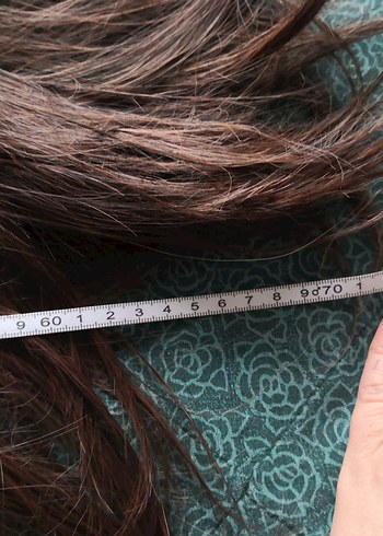 Uzun sentetik peruk - Görsel 7