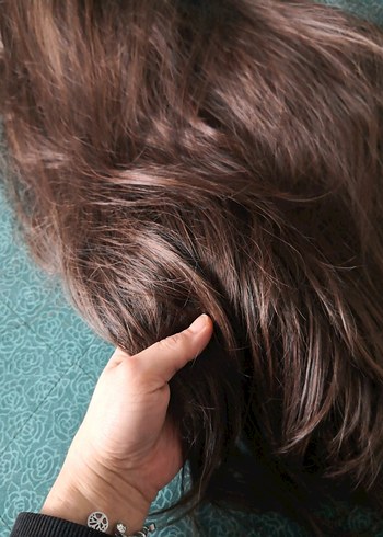 Uzun sentetik peruk - Görsel 3