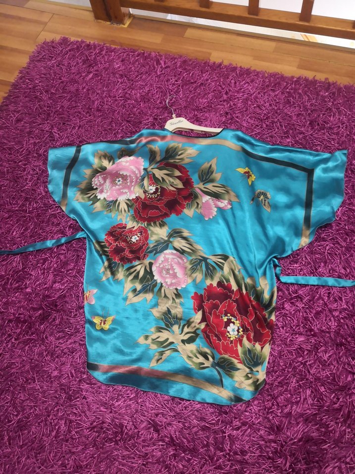 İpek + pamuk Kimono  ( çinden geldi) - Görsel 4