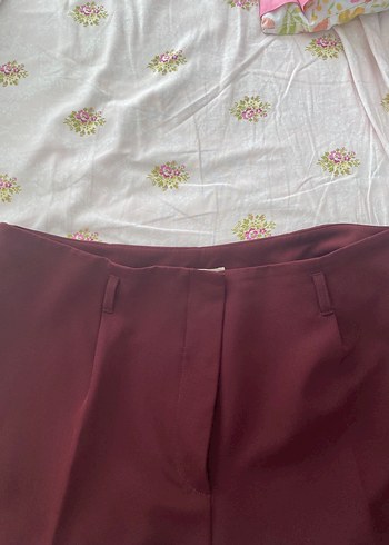 46 Beden bordo Renk Bayan kumas pantolon