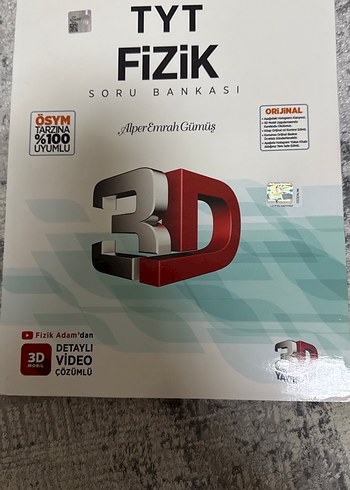 TYT Fizik 3D Soru Bankası - Alper Emrah Gümüş