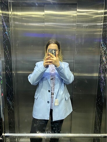 42 Beden mavi Renk Blazer