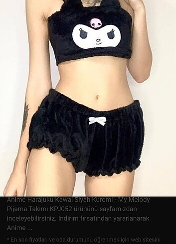 kuromi pijama takımı