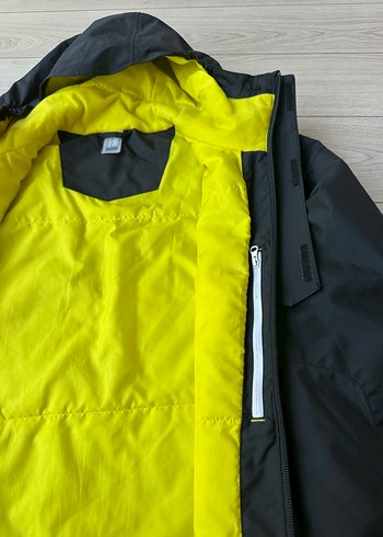 Siyah Erkek Kayak Montu Kapüşonlu - Görsel 3