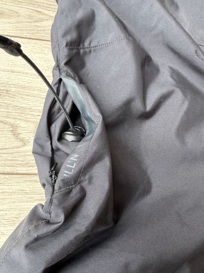 Siyah Erkek Kayak Pantolonu, Bol Kesim, Askılı - Görsel 3