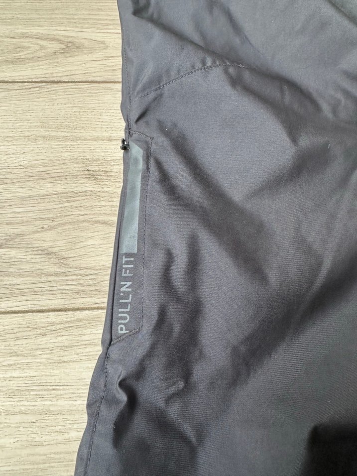 Siyah Erkek Kayak Pantolonu, Bol Kesim, Askılı - Görsel 4