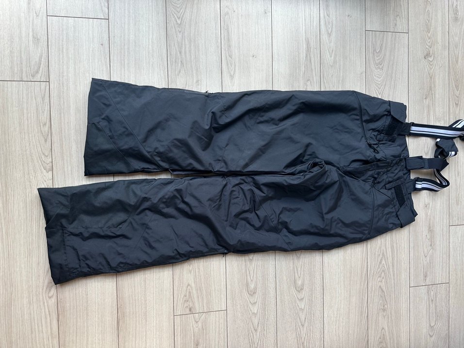 Siyah Erkek Kayak Pantolonu, Bol Kesim, Askılı - Görsel 2