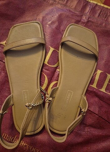 38 Beden camel Renk Primark sandalet