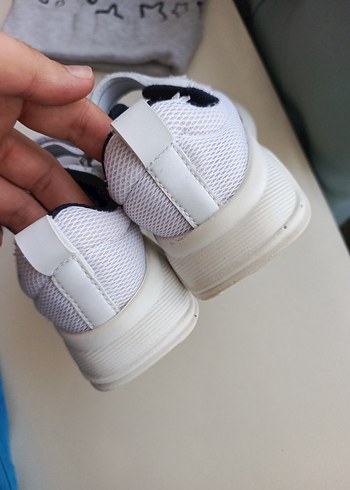 29 Beden beyaz Renk Beyaz Erkek Çocuk Sneaker Velcro Bağlama