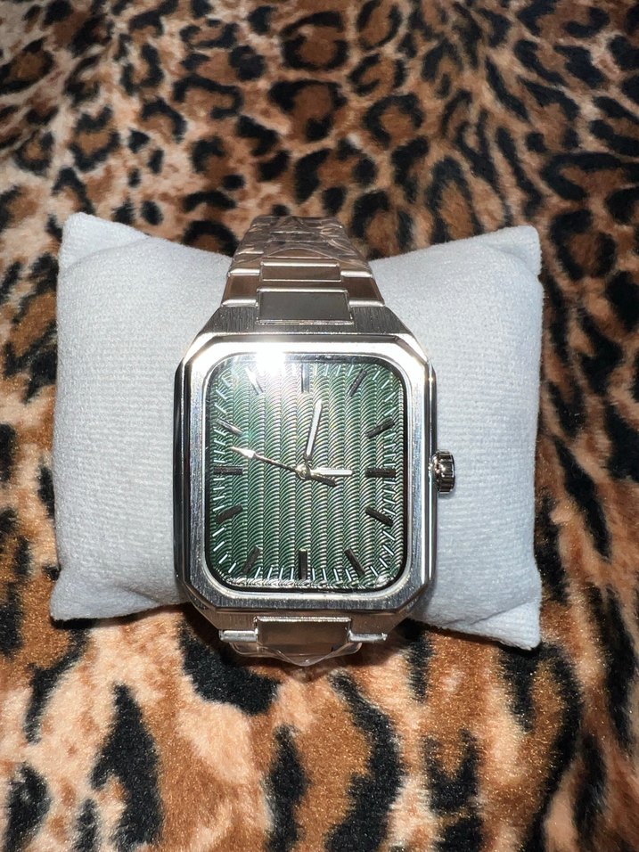 Vintage Metalik Model Çelik Kordonlu Erkek Kol Saati - Görsel 3