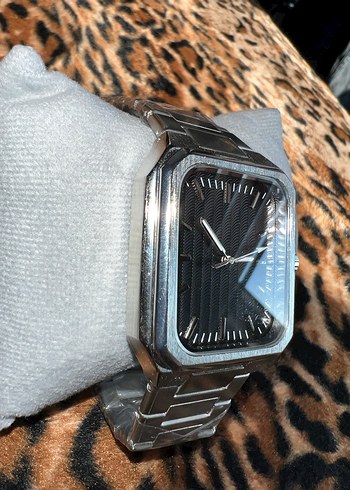 Vintage Metalik Model Çelik Kordonlu Erkek Kol Saati - Görsel 5