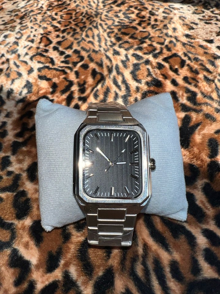 Vintage Metalik Model Çelik Kordonlu Erkek Kol Saati - Görsel 2