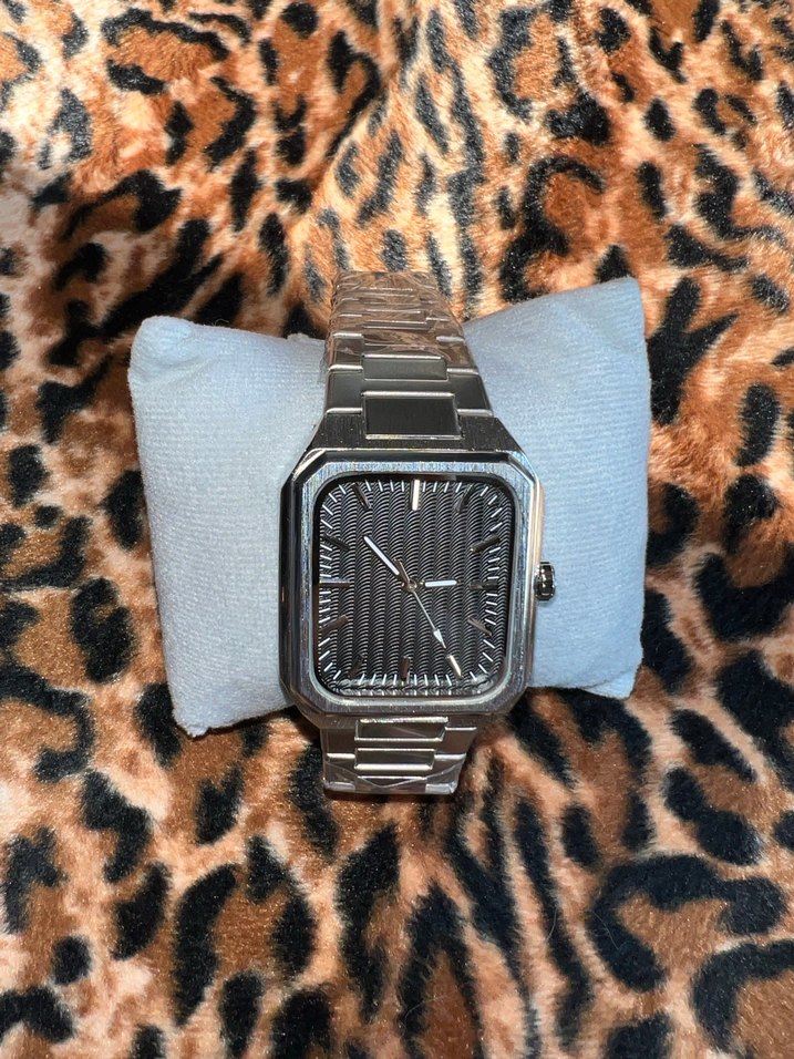 Vintage Metalik Model Çelik Kordonlu Erkek Kol Saati - Görsel 3