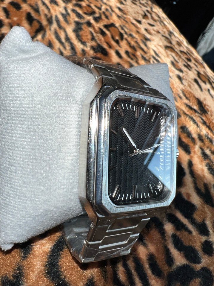 Vintage Metalik Model Çelik Kordonlu Erkek Kol Saati - Görsel 5