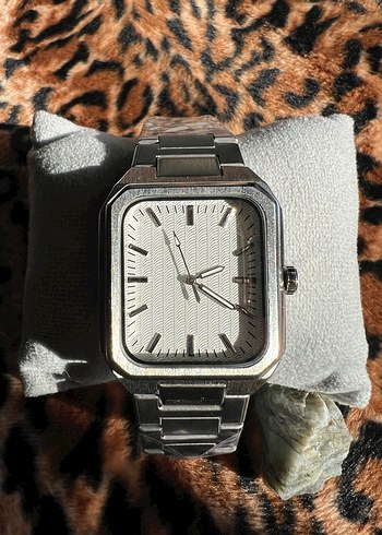 Vintage Metalik Model Çelik Kordonlu Erkek Kol Saati - Görsel 4