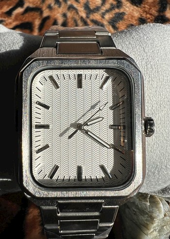 Vintage Metalik Model Çelik Kordonlu Erkek Kol Saati - Görsel 3