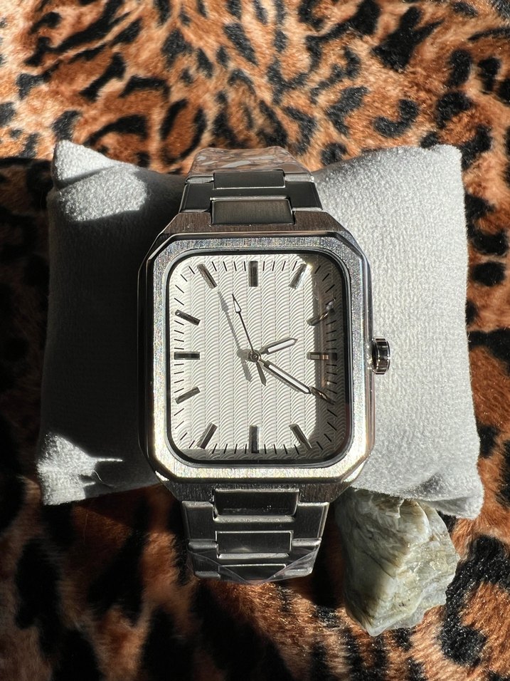 Vintage Metalik Model Çelik Kordonlu Erkek Kol Saati - Görsel 4