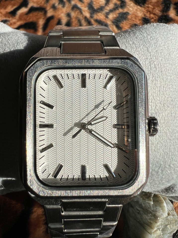 Vintage Metalik Model Çelik Kordonlu Erkek Kol Saati - Görsel 3