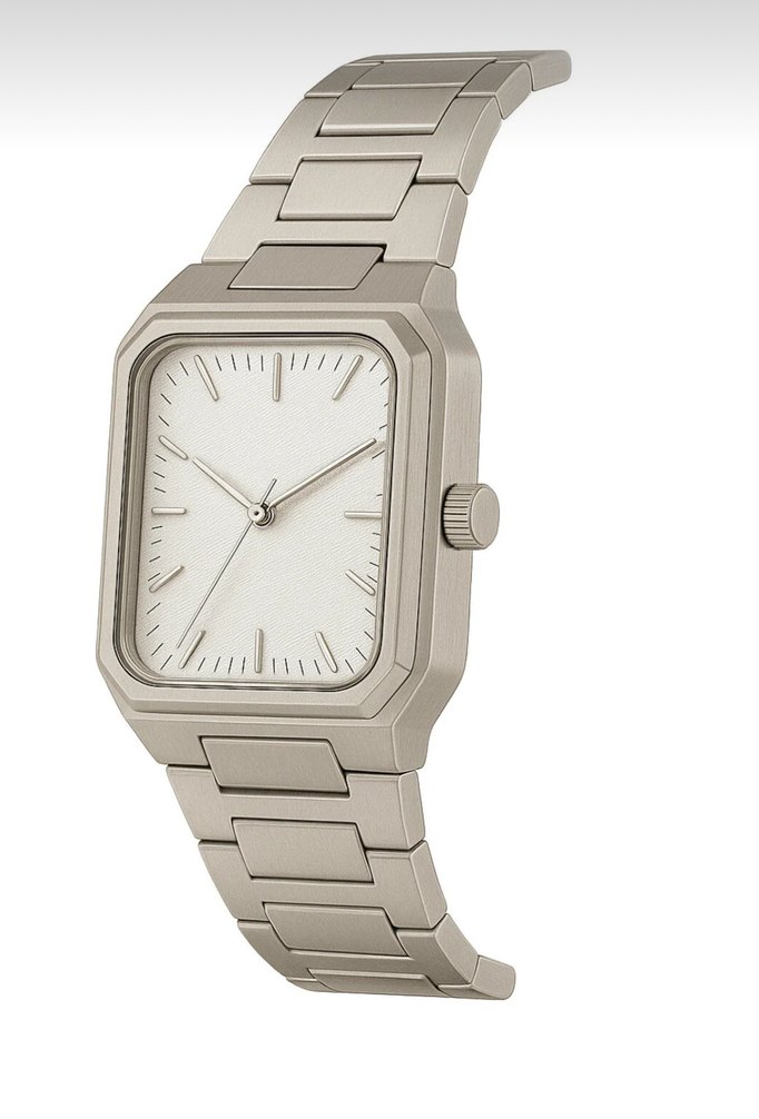 Vintage Metalik Model Çelik Kordonlu Erkek Kol Saati - Görsel 2