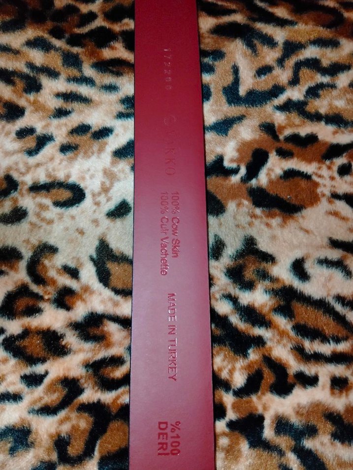 Bordo Erkek Kemer - Vakko - Görsel 5