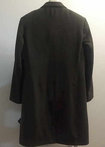 Düğmeli Gri Erkek Midi Kaban Haki Renk - Görsel 4