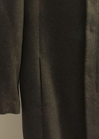 Düğmeli Gri Erkek Midi Kaban Haki Renk - Görsel 6