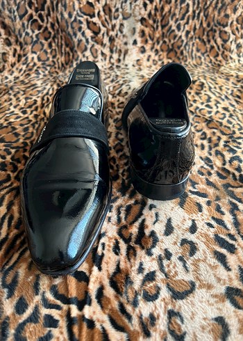 Siyah Klasik Deri Tokalı Erkek Ayakkabı - Görsel 3