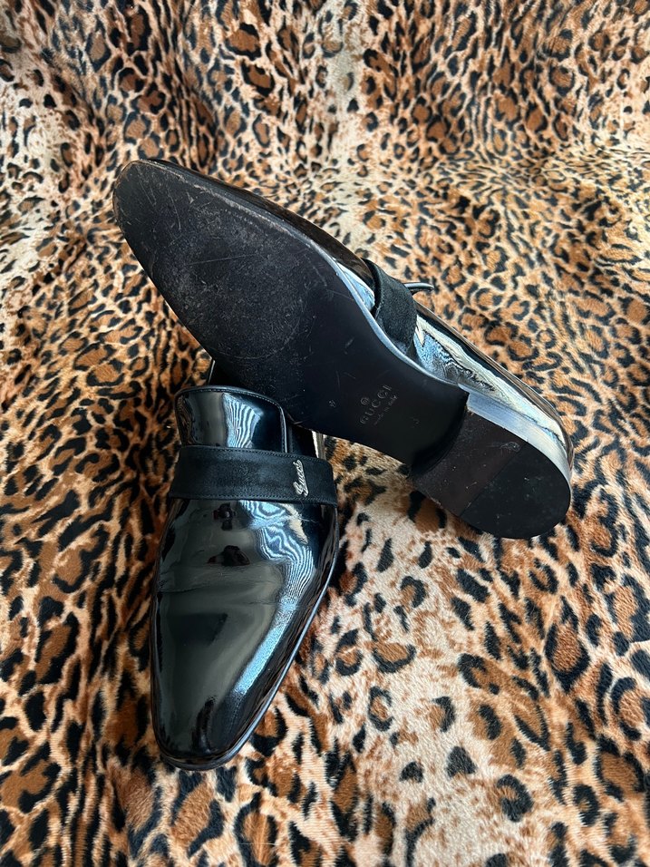 Siyah Klasik Deri Tokalı Erkek Ayakkabı - Görsel 2