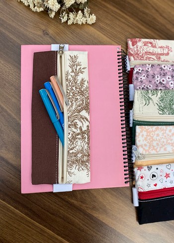 Bohem Tarzı Renkli Fermuarlı Kalemlikler - Görsel 6