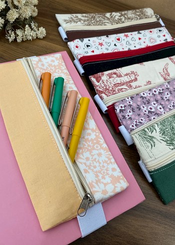 Bohem Tarzı Renkli Fermuarlı Kalemlikler - Görsel 8