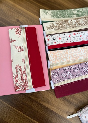 Bohem Tarzı Renkli Fermuarlı Kalemlikler - Görsel 10