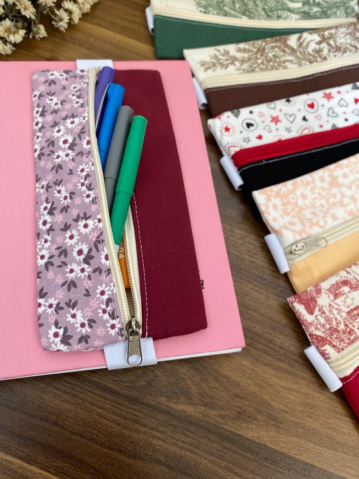 Bohem Tarzı Renkli Fermuarlı Kalemlikler - Görsel 4