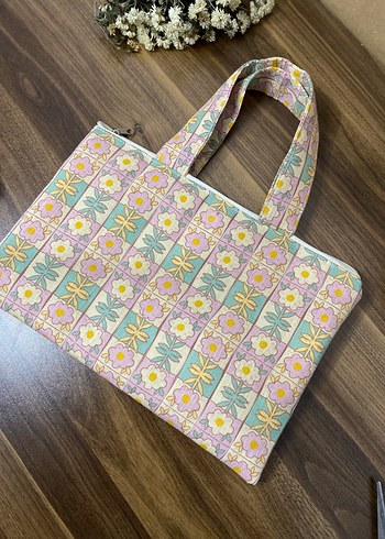 11 inç Çiçek Desenli askılı tablet Çantası - Görsel 2