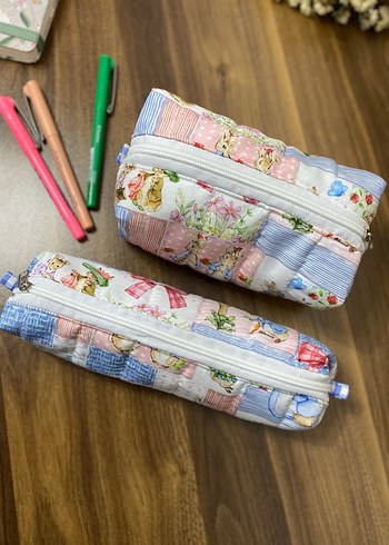 Bohem Çok Renkli Pamuklu Makyaj Çantası - Görsel 4