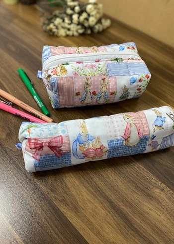 Bohem Çok Renkli Pamuklu Makyaj Çantası - Görsel 6