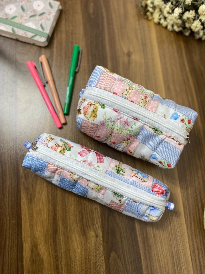 Bohem Çok Renkli Pamuklu Makyaj Çantası - Görsel 3