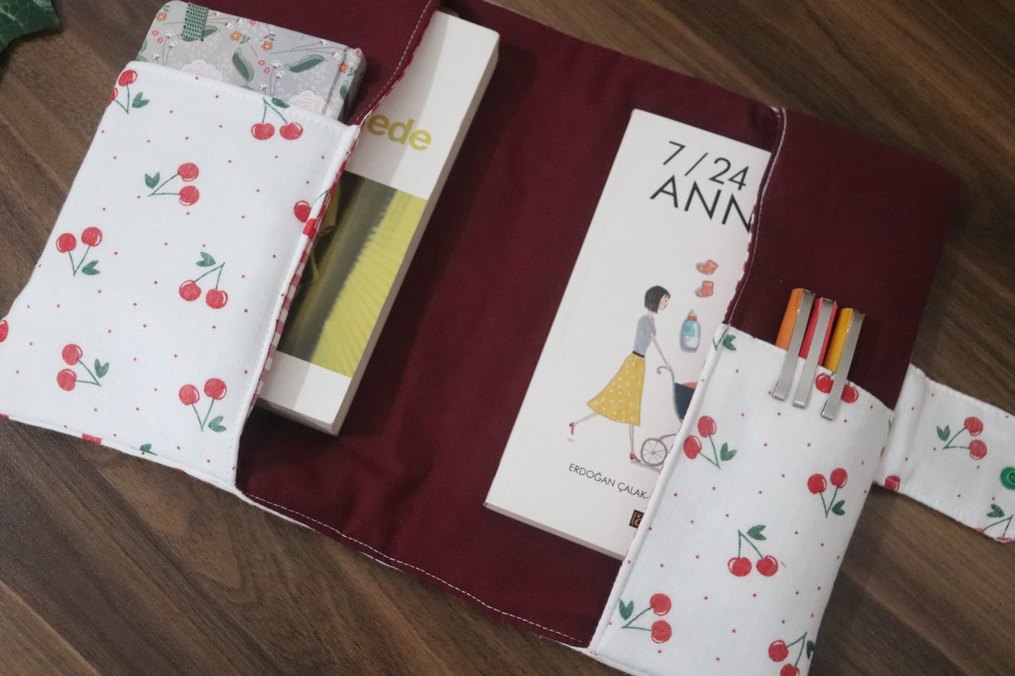 Kiraz Desenli Kitap Kılıfı - Görsel 4