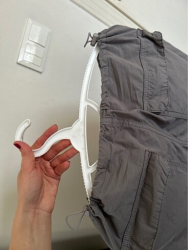 34 Beden gri Renk Gri paraşüt jeans