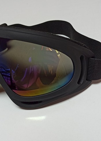 Renkli aynalı unisex Kayak Gözlüğü - Görsel 2