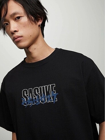 Zara Siyah sasuke t-shirt